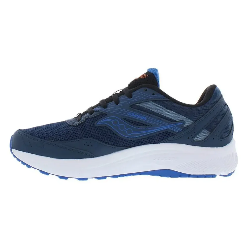 SAUCONY COHESION 15 MENS SHOES SIZE 8.5, COLOR: STRONG NAVY/WILD CORE BLACK/BLUE